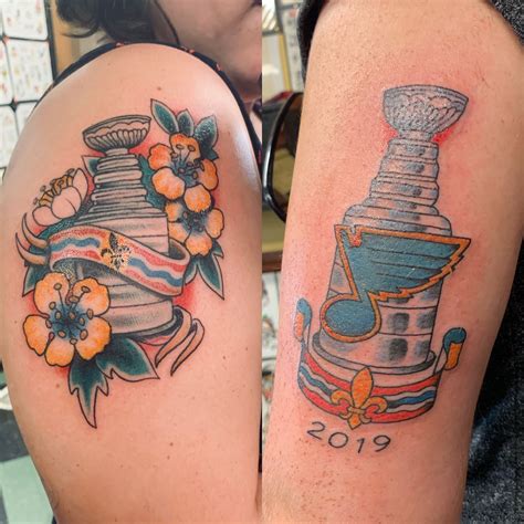 Innovative Stanley Cup Tattoo Designs References