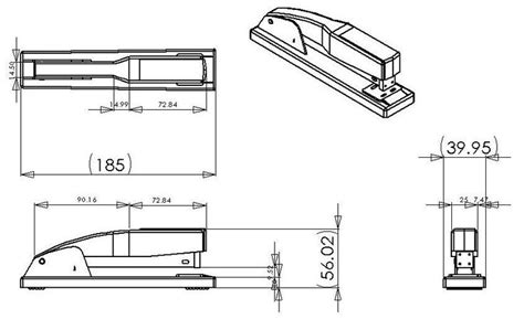 Stapler Dimensions