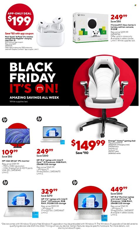 Staples Ad Black Friday