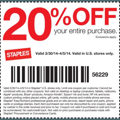Staples Coupon Code 2022