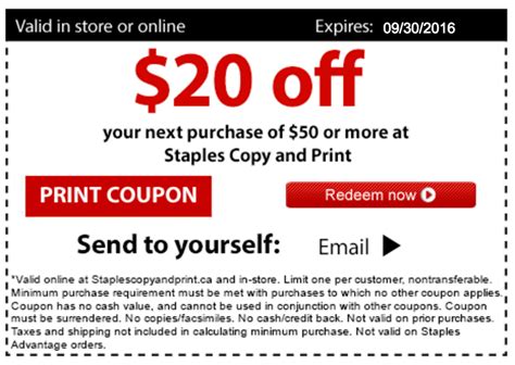 Staples Coupon Code Canada