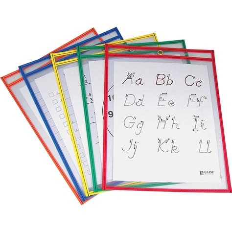 Staples Dry Erase Pockets