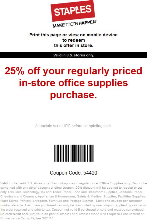 Staples Printing Coupon Code Teachers
