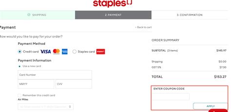 Staples Promo Code Canada