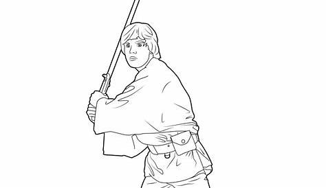 Star wars luke darth vader fight - Movies Adult Coloring Pages