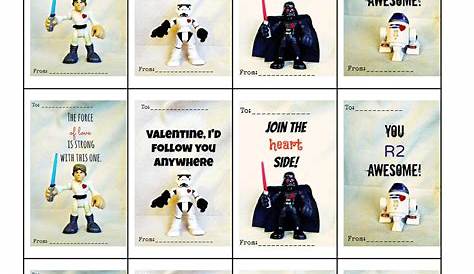 Star Wars Valentine Nerdy Valentines, Valentines Day Book, Diy