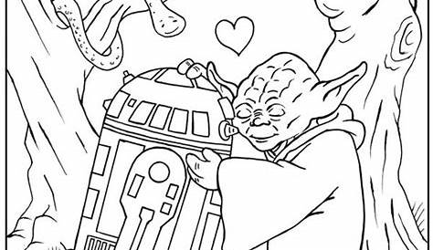 Star Wars Valentines Day Coloring Pages - tikahlaa
