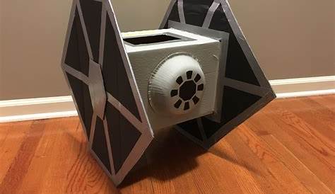 Star Wars Tie fighter inspired Valentines Day box for a school party