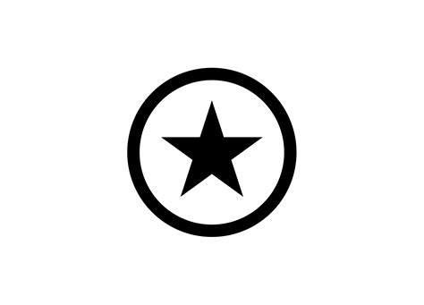 star logo black and white