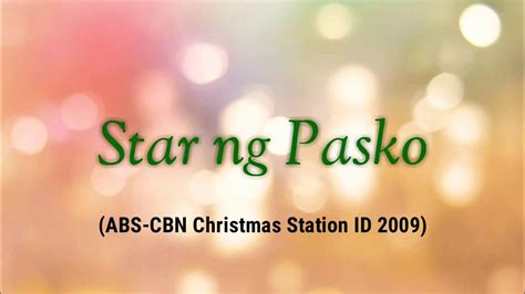 star ng pasko lyrics abs cbn