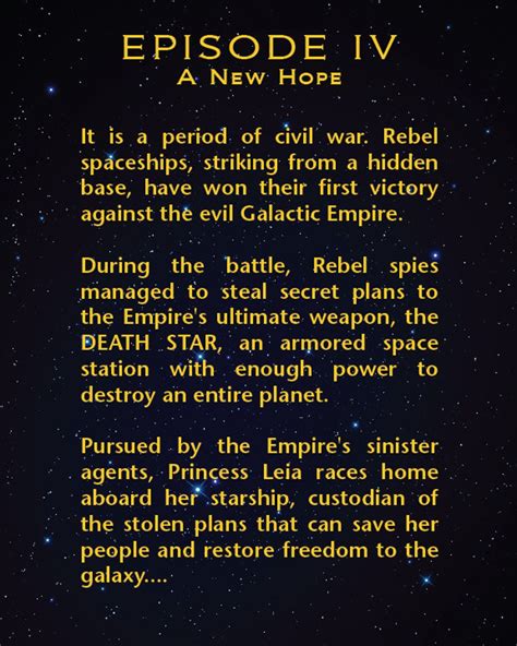 star wars a new hope title crawl