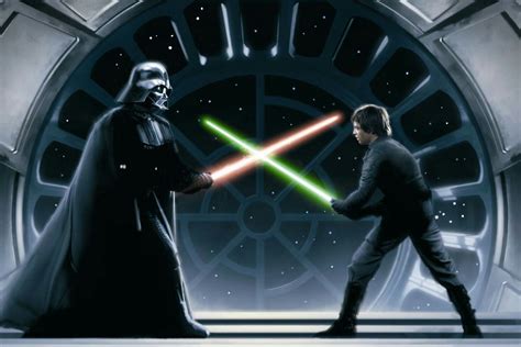 STAR WARS Luke vs Darth Vader by Hiroim on DeviantArt