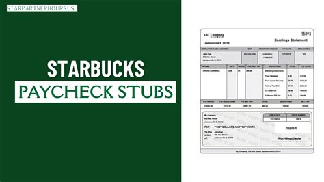 starbucks check stubs