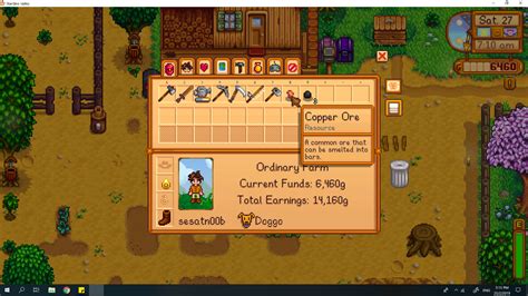 stardew valley copper ore mine level