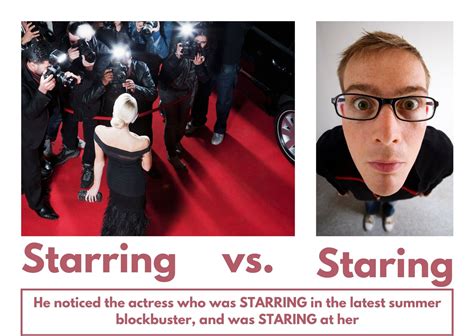 staring or starring