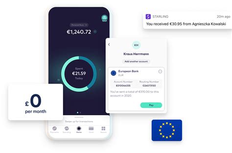 Euro bank account for UK businesses Starling Bank