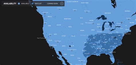 starlink internet availability map