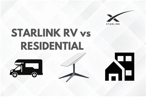starlink internet rv vs residential