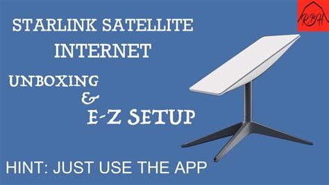 starlink internet setup instructions