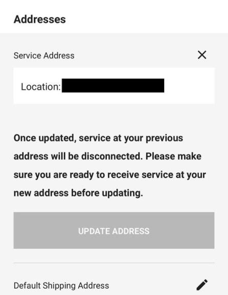 starlink service address change