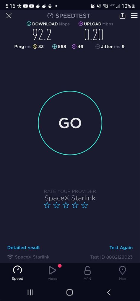 starlink upload speed slow