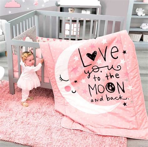 stars and moon baby bedding set