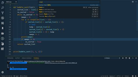 start python project in visual studio code