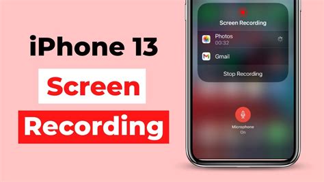 Start recording on iPhone 13