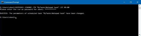 start scheduled task from command line