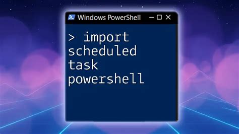 start scheduled task powershell
