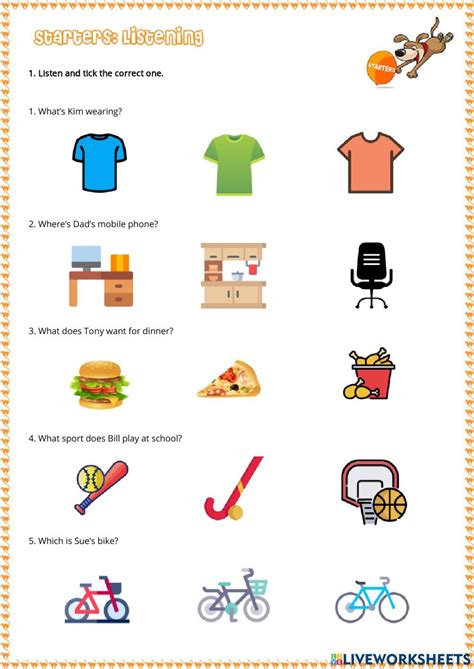Starters Exercises