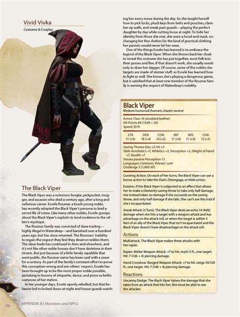 stat blocks for npcs 5e