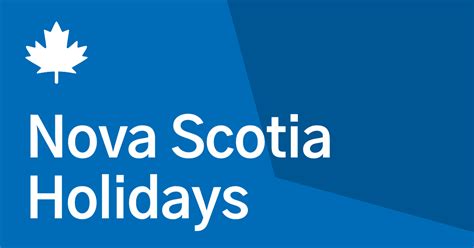 stat holidays in nova scotia