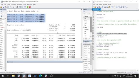 stata probit backed up