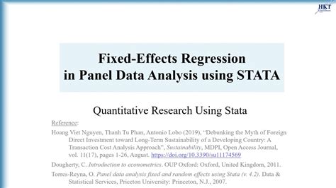 stata regression with fixed effects