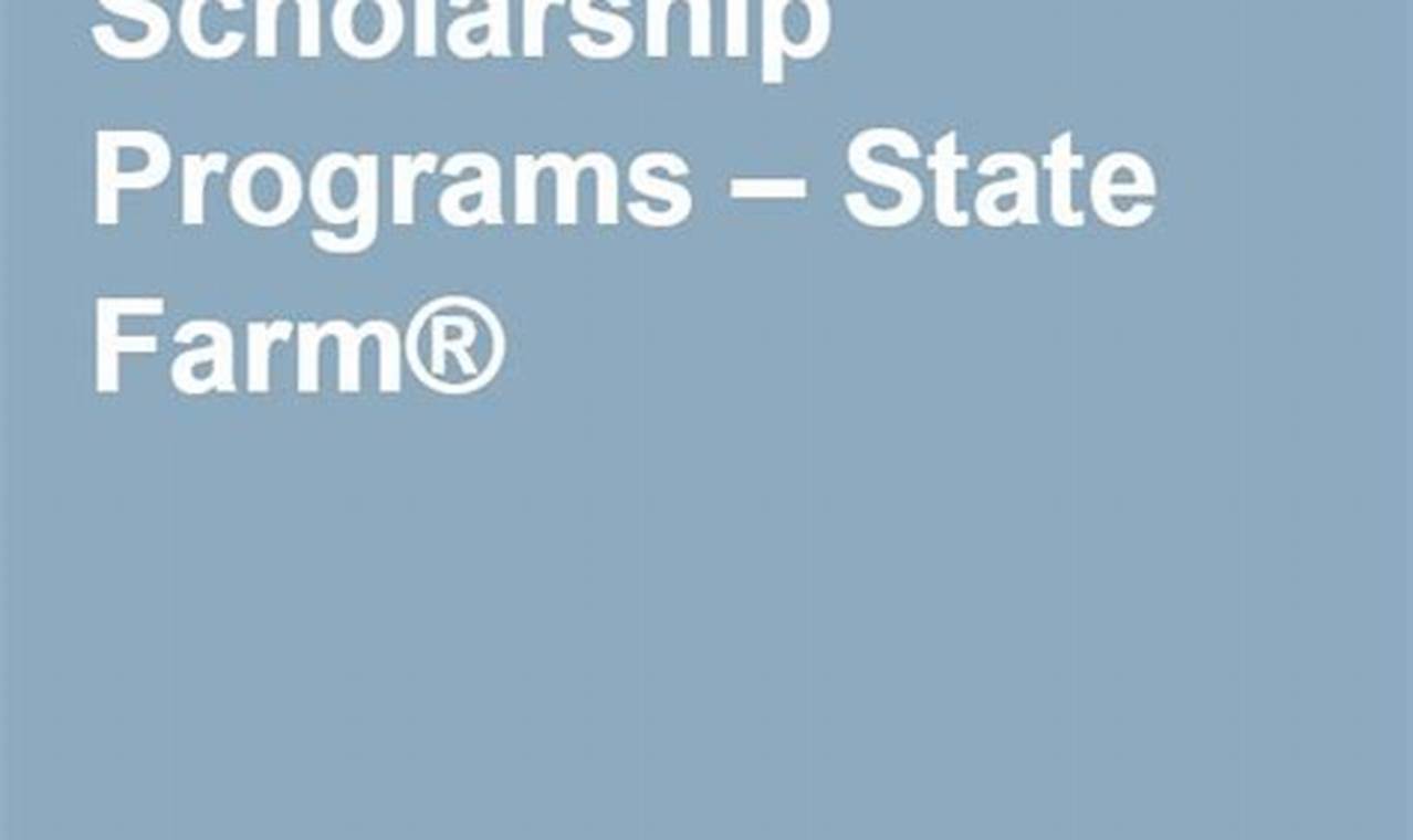 state farm scholarship
