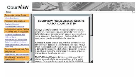 Alaska Court Records - CCAP Wisconsin Court Records