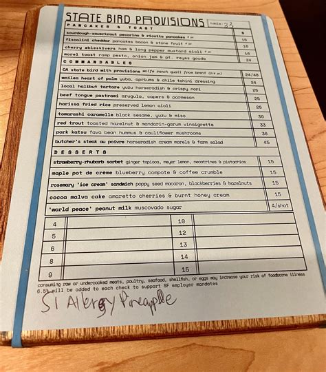 Discover State Bird Delights: Unveiling the Menu of Nature's Gems