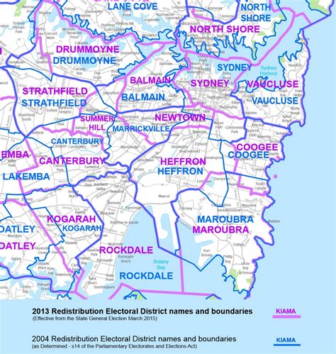 state electorates nsw map