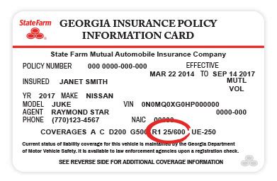 state farm coverage codes r1