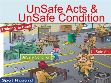 state five examples of unsafe acts in the workshop