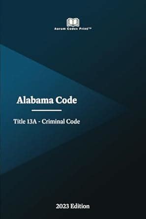 State Of Alabama Criminal Code