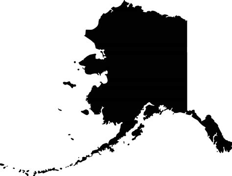state of alaska outline image