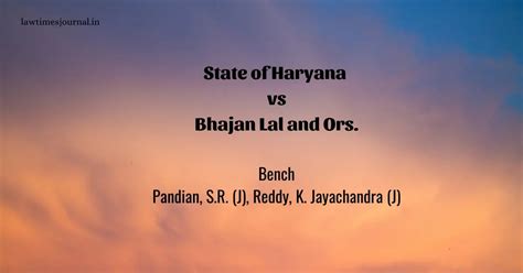 state of haryana vs bhajan