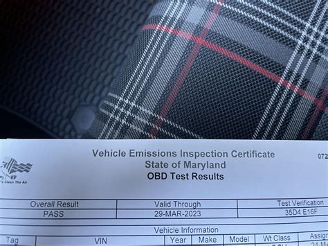 state of maryland emissions testing