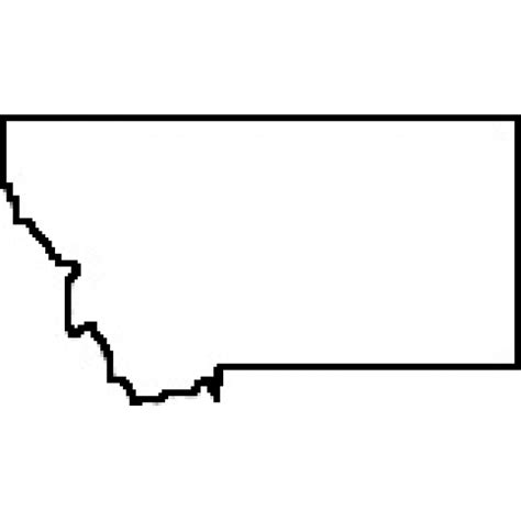 state of montana clipart black and white