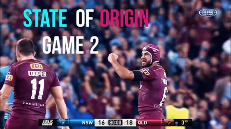 state of origin game 2 live results