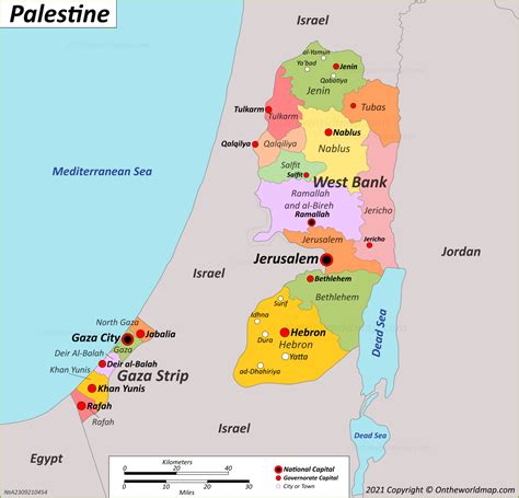State Of Palestine Map