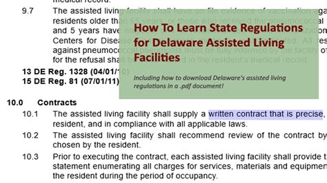 state requirements for assisted living