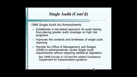 state single audit requirements